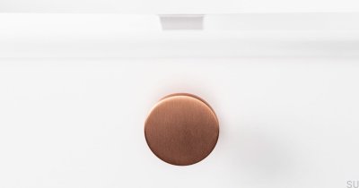 Como Big furniture knob Brushed copper