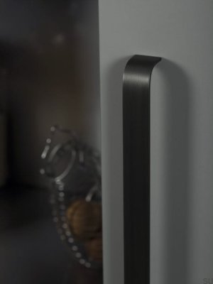 Sense 320 Slotted Furniture Handle Black Aluminum