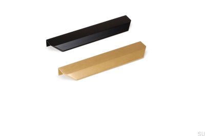 Vann 100 Edge Furniture Handle Aluminum Black