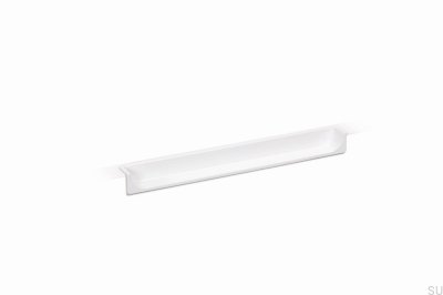 Hide 180 recessed furniture handle Metal white