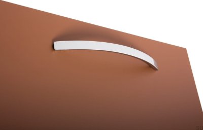 Lengthwise furniture handle Arch 192 Polished chrome