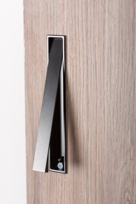 Recessed furniture handle Clos 128 Metal black