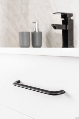 Lengthwise furniture handle Asi 192 Black aluminum