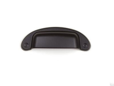 Shell furniture handle Petra 64 Metal black