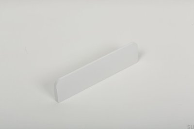 Peak 64 Oblong Furniture Handle. Aluminum, White