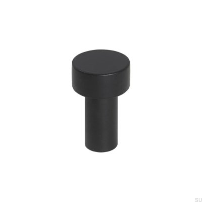 Furniture knob Mood 30 Metal Black matt