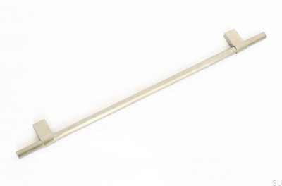 Elongated furniture handle Line Big 342 Brushed stainless steel