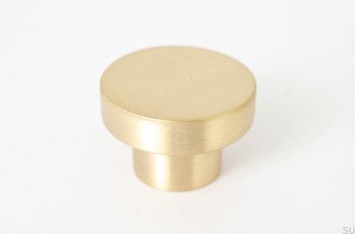 Furniture knob Dot 40 Brass Brushed Unpainted