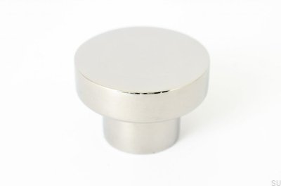 Furniture knob Dot 40 Polished stainless steel