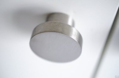 Furniture knob Dot 40 Brushed stainless steel