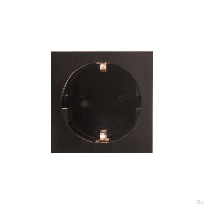 Euro Shuko Euro Plate Socket Module Black British Standard