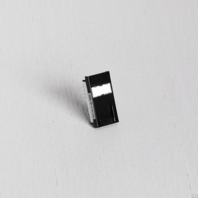 RJ45 CAT6 Jack Module for Euro Plate Black British Standard