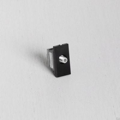 Satellite Socket Module for Euro Plate Black British Standard