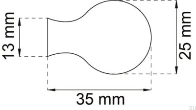 William Black matt furniture knob