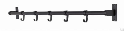 Elegant Aluminum wall hanger, black