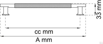 Lexington 192 oblong furniture handle Antique bronze (2 pieces)