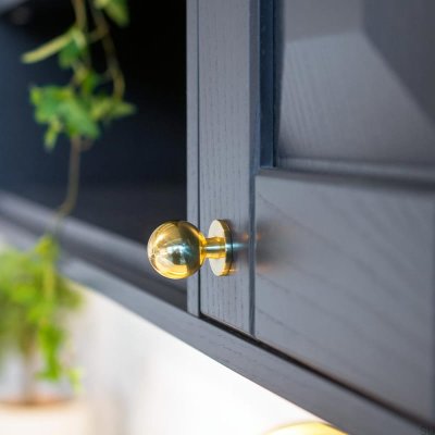 Solliden Furniture Knob Polished Brass Unpainted (02)