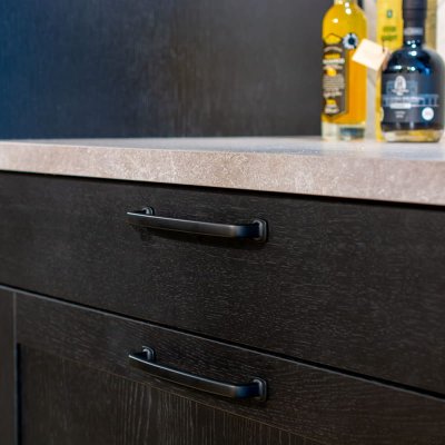 Retro 160 furniture handle Metal black
