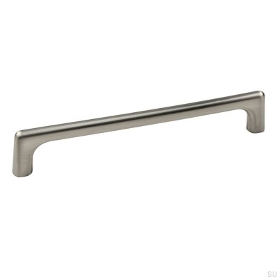 Studio 160 Sliding Furniture Handle, Brushed Silver