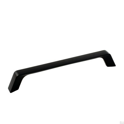Oblong furniture handle Frank 160 Metal black