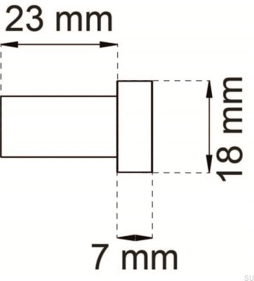 Wall hanger 1368 Polished chrome