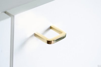 Furniture Knob Thread 38 Polished Brass Unpainted