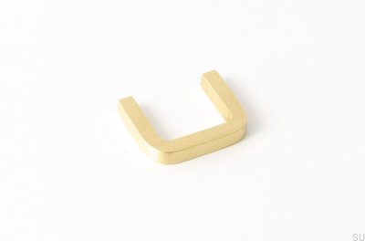 Furniture knob Thread 38 Brass Brushed Unpainted