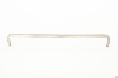 Long furniture handle Thread 224, Steel, Brushed
