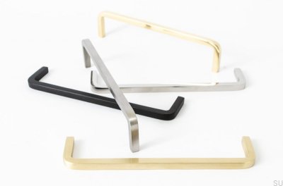 Thread 128 furniture handle. Aluminum black