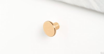 Como furniture knob in polished gold
