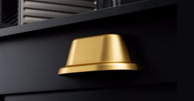 Land 64 Shell Furniture Handle Brushed gold