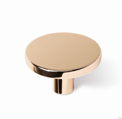 Furniture knob Como Big Gold polished
