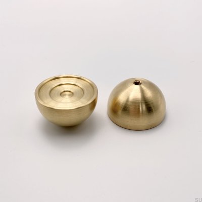 Furniture knob Marbelo 02 Brushed Brass Unpainted