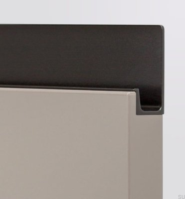 Jey 1197 Aluminum Black Edge Furniture Handle