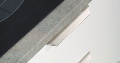 Vann 350 Edge Furniture Handle Silver Brushed Aluminum