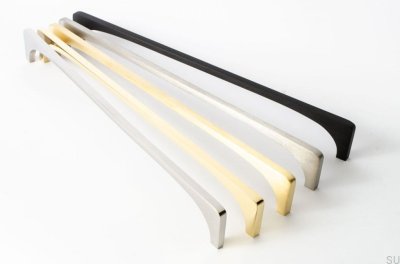 Bridge 320 furniture handle, polished, steel