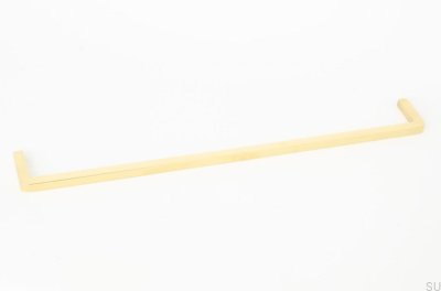 Elongated furniture handle Thread 320 Polished Brass Unpainted