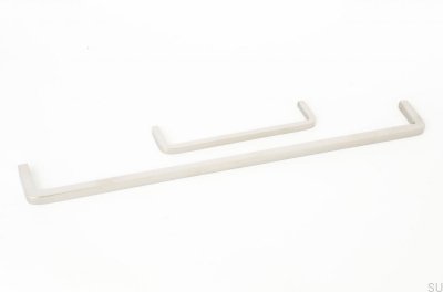 Elongated furniture handle Thread 320 Steel Polished