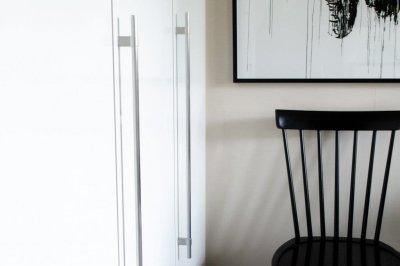 Lengthwise furniture handle Line Big 592, Steel, Brushed