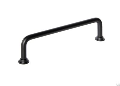 Elongated furniture handle 1353 128 Care Metal black