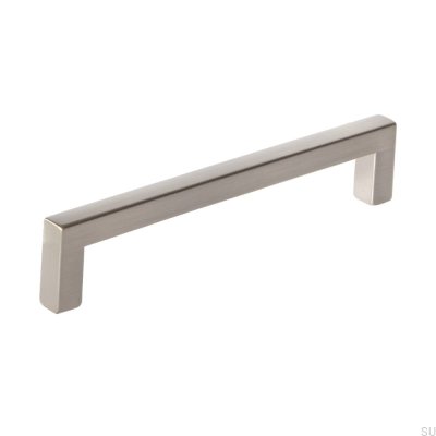 Elongated furniture handle 0143 128 Care Silver Lacquered (inox look)