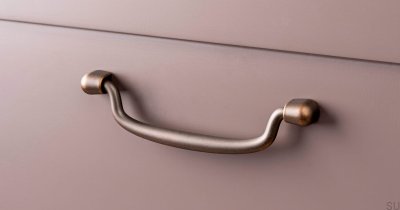 Pendant 128 oblong furniture handle Antique bronze