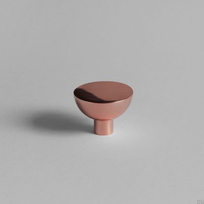 Furniture knob Luna M Polished Copper