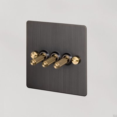 Cross 3G Triple Switch Burnt Bronze Brass with British Standard Brass