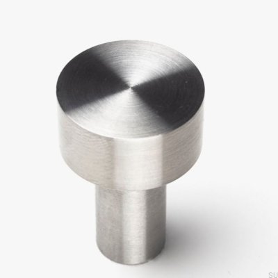 Furniture knob Luciola 20 Brushed steel
