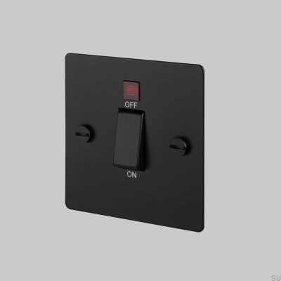 Cooker Switch Steel Black British Standard