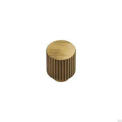 Helix Stripe furniture knob Antique bronze