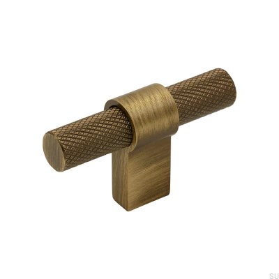 Furniture Knob T-Bar Helix Antique bronze
