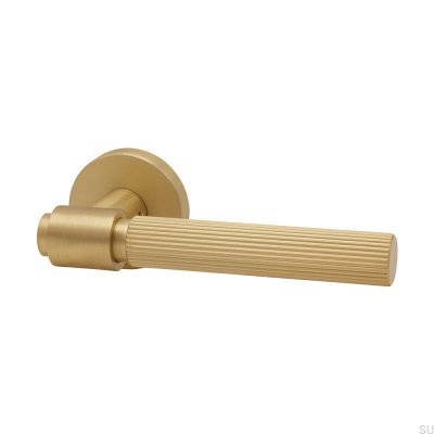 Helix Stripe 200 Gold Brushed door handle