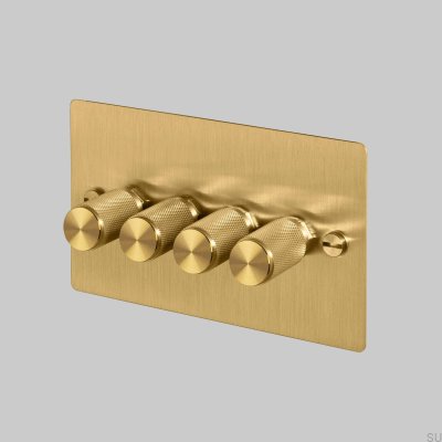 Cross 4G 120W LED Dimmer Brass British Standard